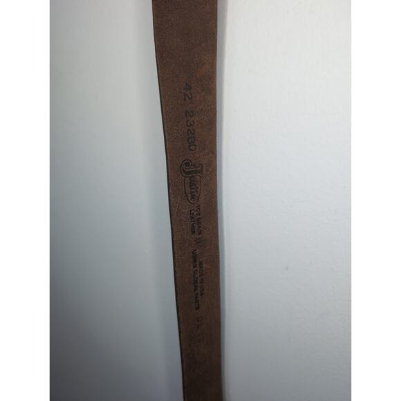 Justin made in USA soft golden brown leather belt 42 - Picture 8 of 9